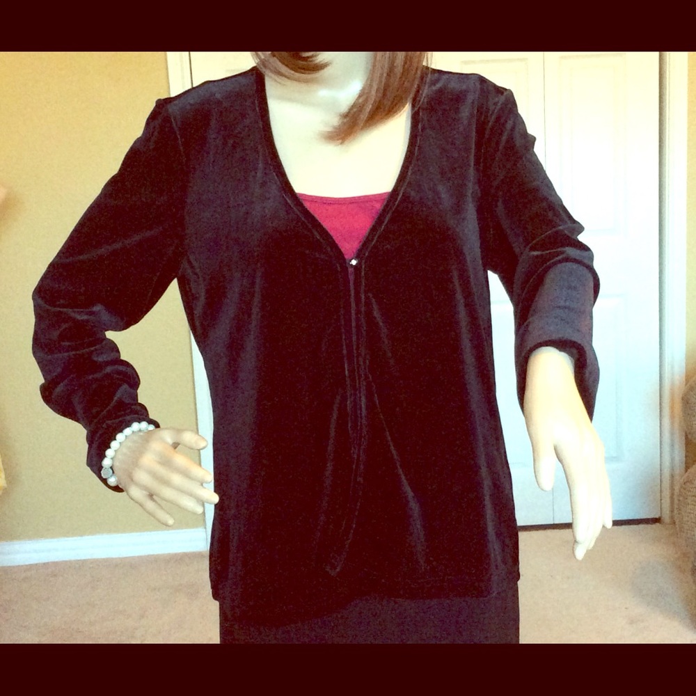 My Michelle Velvety Dressy Polyester Blend Jacket